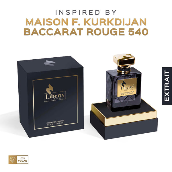 E2 Inpired By Baccarat Rouge 540 Extrait De Perfume For Unisex Fragrance - Liberty Cosmetics LLC